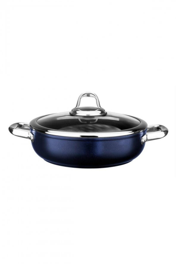 Leggno MST2828ST24BL Master Titanium Sığ Tencere Metalik Mavi 24 Cm ürün görseli 1