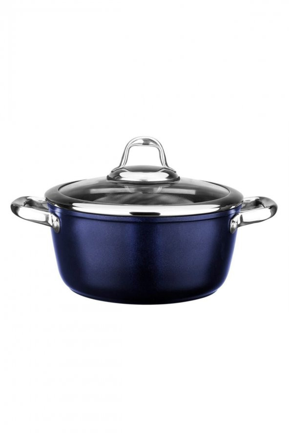 Leggno MST2828DT24BL Master Titanium Tencere Metalik Mavi 24 Cm ürün görseli 1