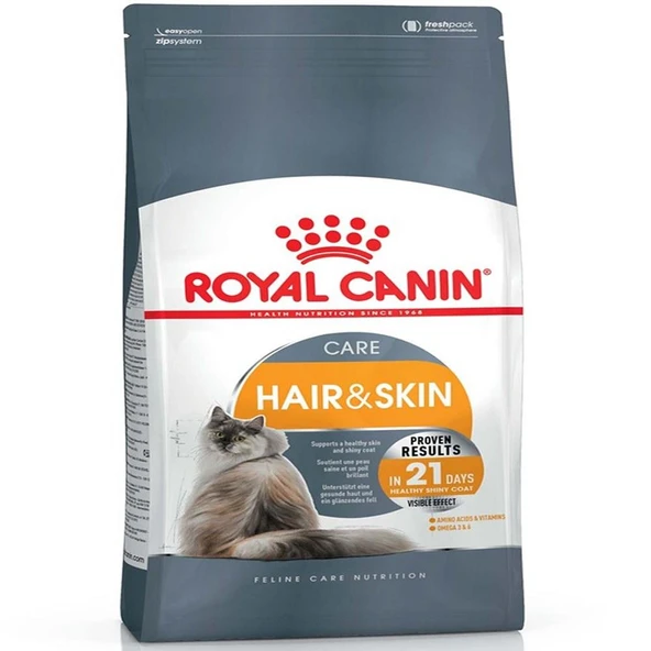 Royal Canin Hair Skin Hassas Tüylü Kediler İçin Mama 4 Kg ürün görseli 1