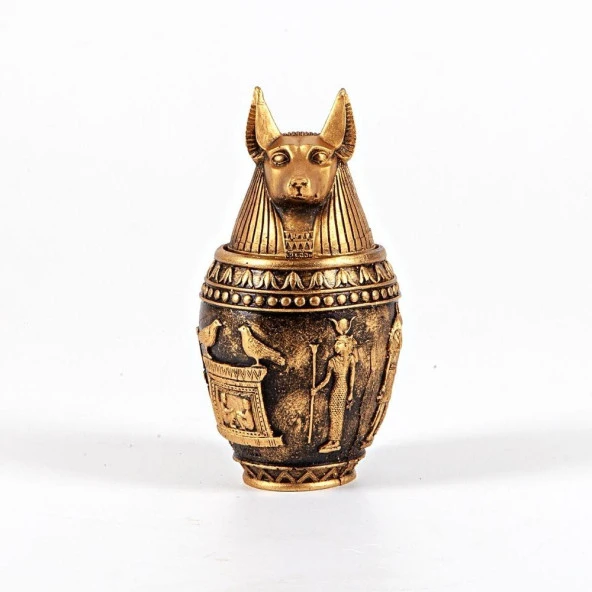 Polyester Antik Mısır Tanrısı Anubis Biblo Kapaklı Kutu ürün görseli 1
