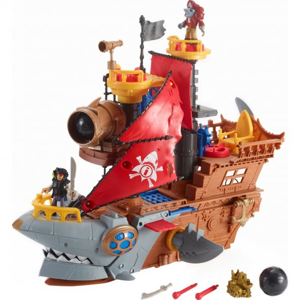 Imaginext Köpek Balığı Korsan Gemisi ve Köpek Balığı Korsanlar Oyun Seti ürün görseli 1