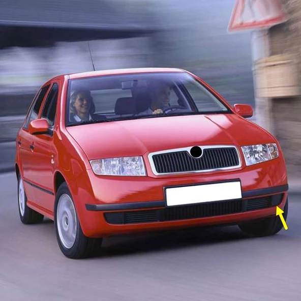Skoda Fabia MK1 2000-2004 Ön Tampon Sol Sis Farı Kapağı 6Y0807367A ürün görseli 1