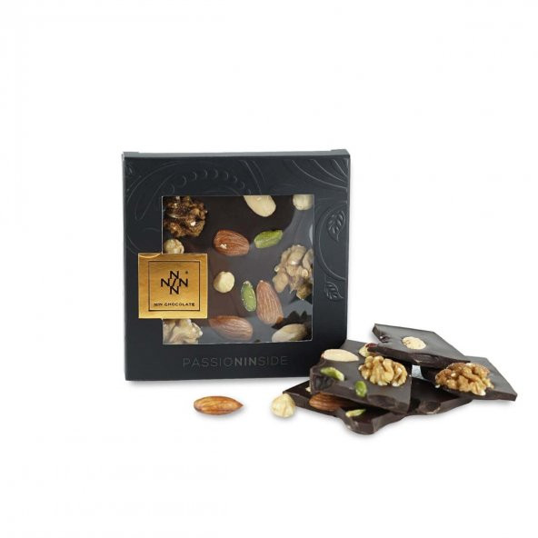 Kuruyemişli Çikolata Rüyası Bitter Tablet Çikolata 80g ürün görseli 1