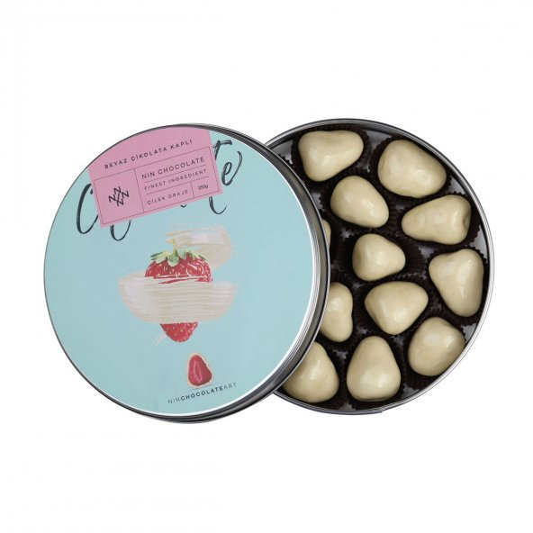 Beyaz Çikolata Kaplı Çilek Draje 250g ürün görseli 1