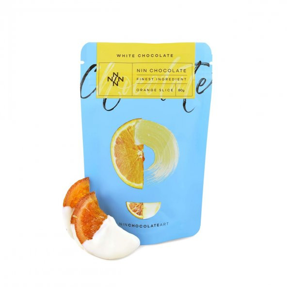 Beyaz Çikolata Kaplı Portakal Dilimi 80g ürün görseli 1