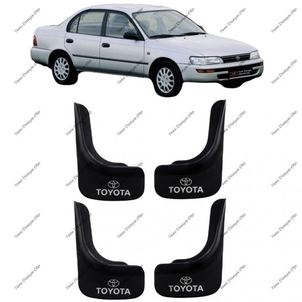Toyota Corolla 1993-1998 4lü Ön Arka Paçalık Çamurluk Tozluk TYT1UX020 ürün görseli 1