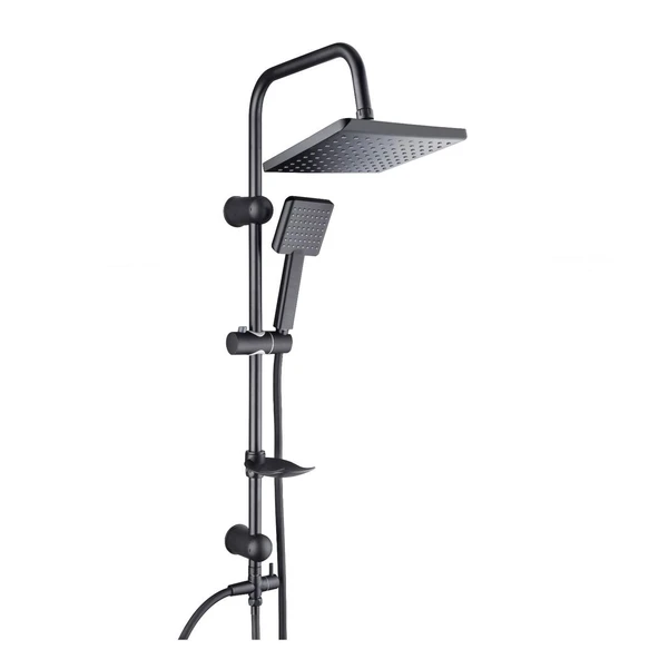 Tema Banyo Rain Plus Tetra Tepe Duş Takımı Seti Siyah 53236-2M ürün görseli 1
