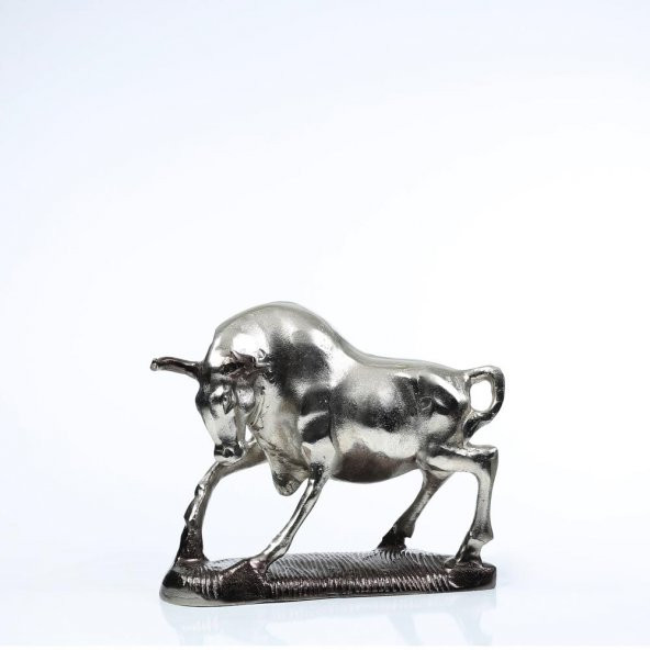 Vitale Toro Dekoratif Obje Antik Silver AK.IX0054 ürün görseli 1