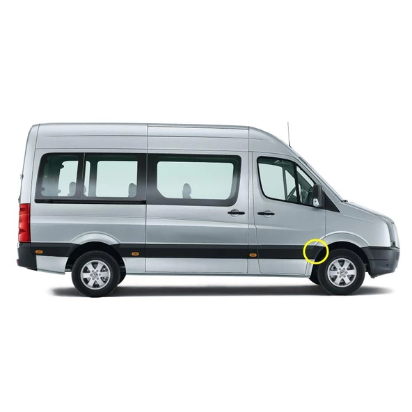 VW Crafter 2006-2016 Sağ Ön Teker Arkası Plastik Kaplama 2E1853536CE ürün görseli 1