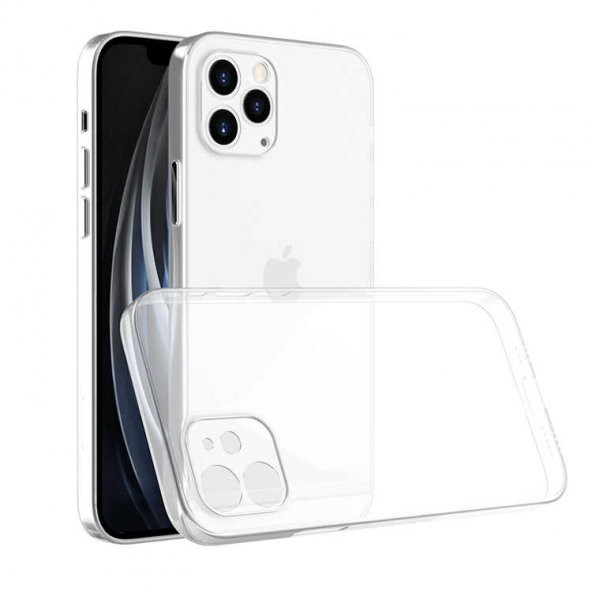 iPhone 12 Pro Kılıf  Şeffaf Lüx Sade Tasarım Blok ürün görseli 1