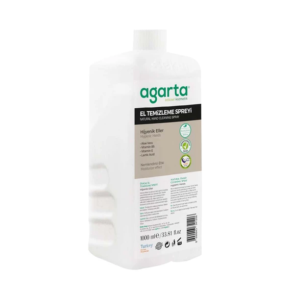 Agarta Doğal El Temizleme Sprey 1000 ml ürün görseli 1