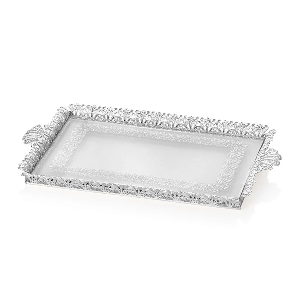 Decorium Ars 3190 Ab Tlkr Zarafet Camlı O.Tepsi Gümüş ürün görseli 1