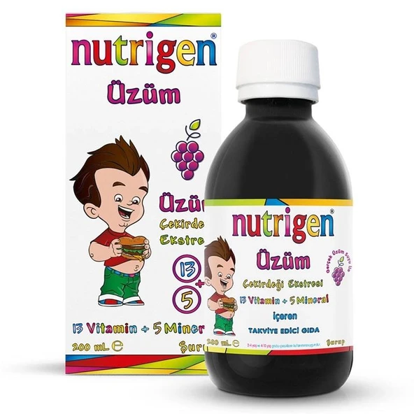 Nutrigen Üzüm Çekirdeği Ekstreli Şurup 200 ml ürün görseli 1