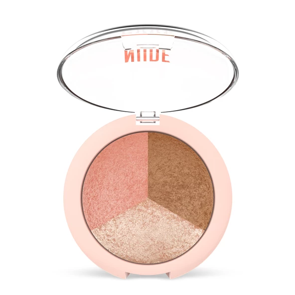 Golden Rose 3  Lü Aydınlatıcı & Allık & Bronzer - Nude Look Baked Trip Face Powder ürün görseli 1