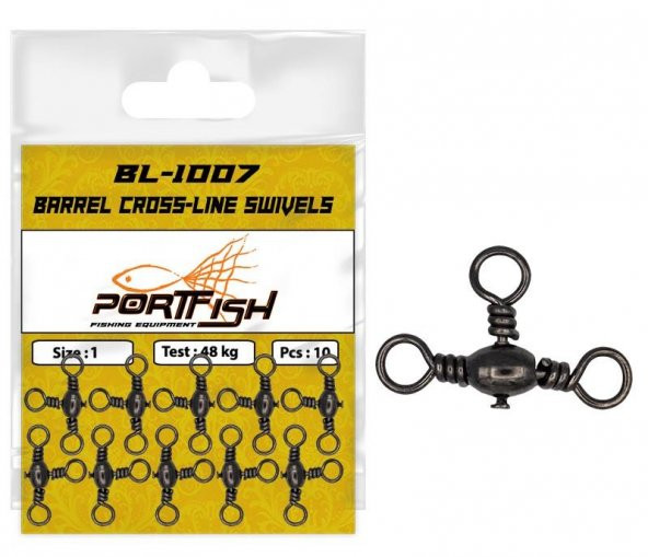 Portfish BL-1007 Üçlü Bilyalı Fırdöndü ürün görseli 1