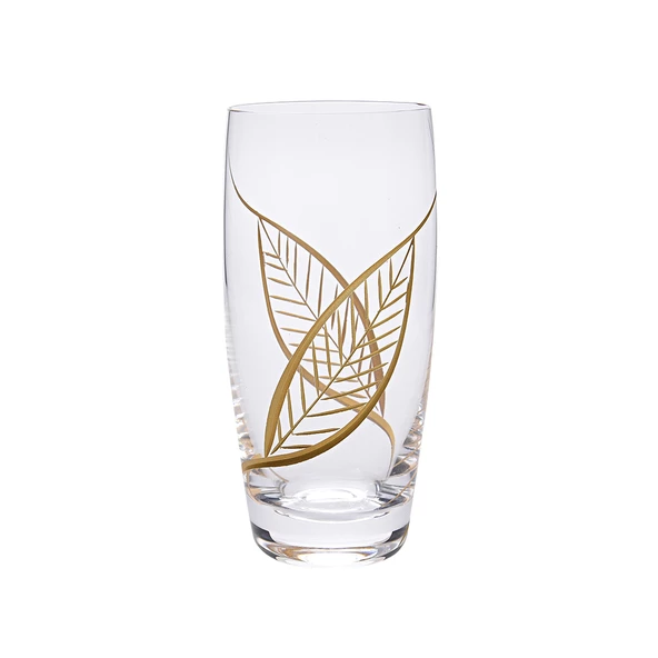 Camhare Yaprak Altın 6 lı Limonata Bardağı 12618 ürün görseli 1