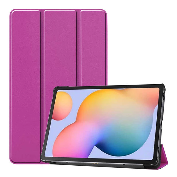 Galaxy Tab S7 Plus T970 Zore Smart Cover Standlı 1-1 Kılıf - Resim 4