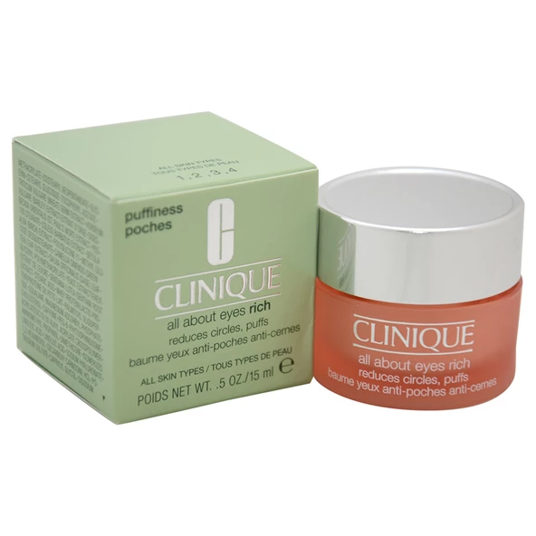 Clinique All About Eyes Rich Yoğun Göz Çevresi Bakım Kremi 15Ml ürün görseli 1