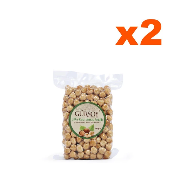 Gürsoy Çifte Kavrulmuş İç Fındık Vakum Paket 250 G X 2 Adet ürün görseli 1
