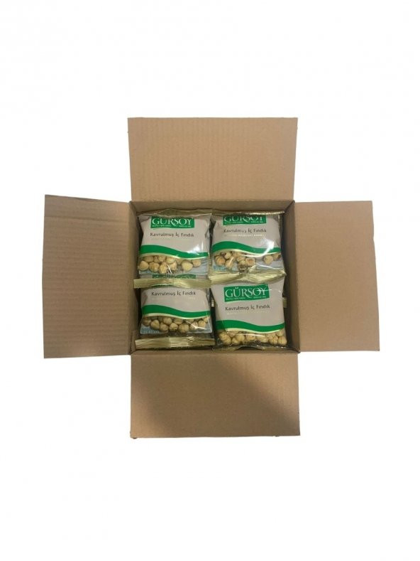 Gürsoy Kavrulmuş İç Fındık 80 G Yastık Paket 1 Koli ürün görseli 1