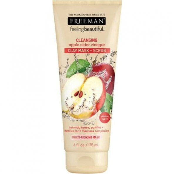 Freeman Elma Sirkeli Köpüklü Kil Maske + Scrub 175 ml ürün görseli 1