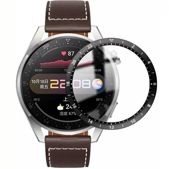 Gpack Huawei Watch 3 Pro Ppma Ekran Koruma Siyah ürün görseli 1
