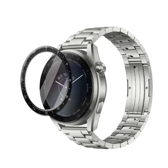 Gpack Huawei Watch 3 Pro Ppma Ekran Koruma Siyah - Resim 2