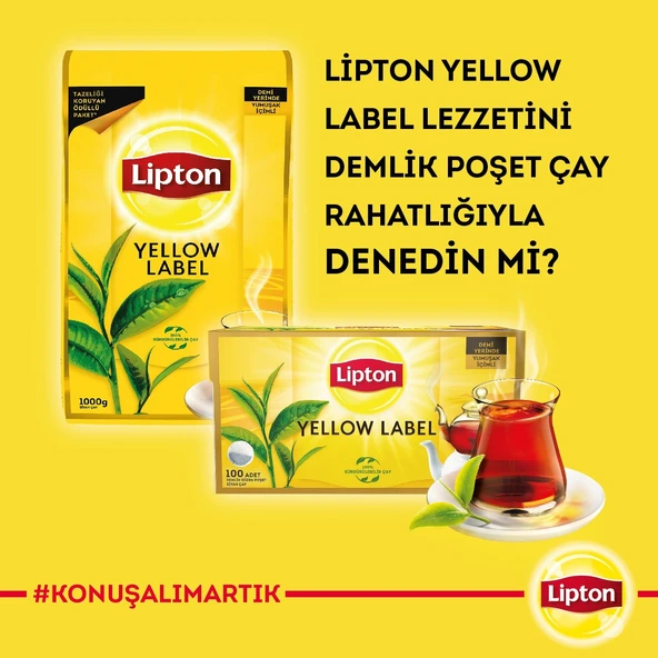Lipton Yellow Label Dökme Siyah Çay 1000 gr - Resim 4