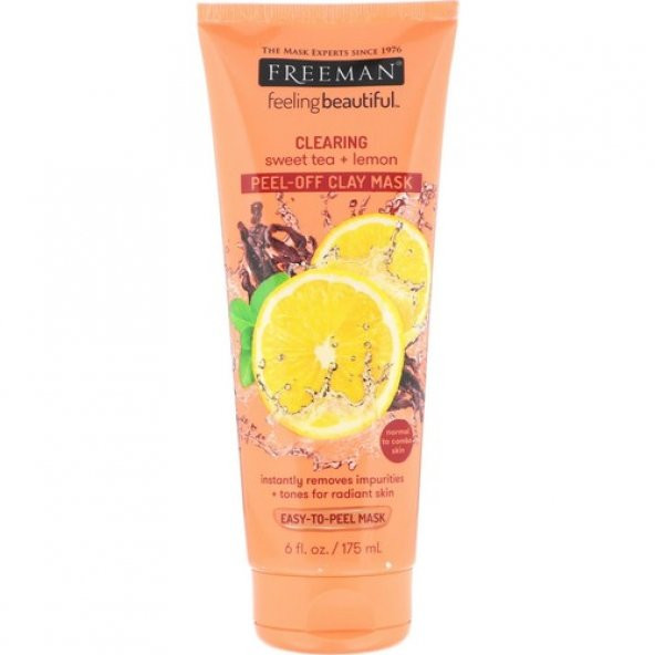 Freeman Şekerli Çay ve Limonlu Soyulabilen Kil Maskesi 175 ml ürün görseli 1