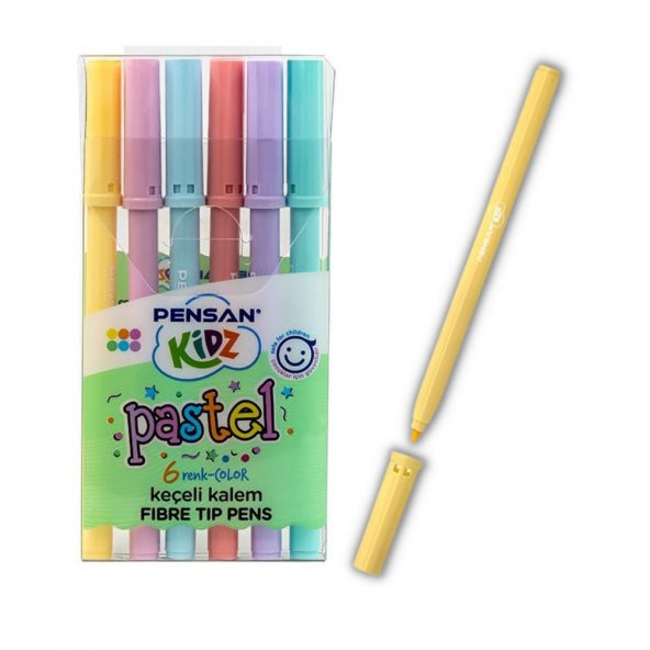 Keçeli Kalem 6 Lı Pastel Renkler Pensan Pastel Keçeli Kalem 1 Paket ürün görseli 1
