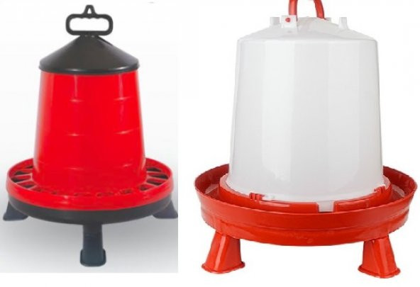 TEKPLAST TAVUK YEMLİĞİ 12 KG AYAKLI & TAVUK SULUĞU 12 LT AYAKLI ( KANATLI HAYVANLAR İÇİN) ürün görseli 1