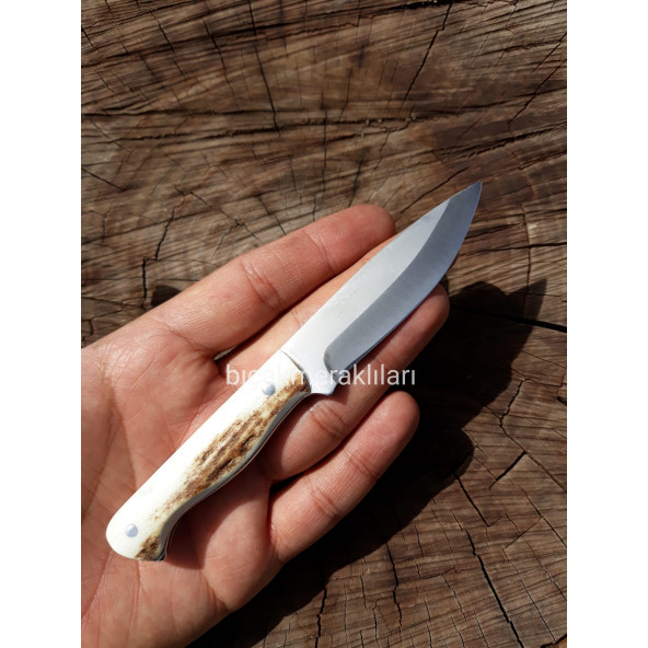 Küçük Geyik Boynuzu Bıçak 14,5cm Toplam Uzunluk 2,5mm ürün görseli 1