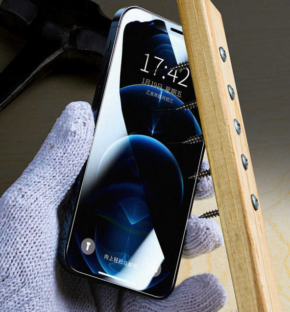 iPhone 12 Mini Fit Hard Mat Privacy Hayalet Cam Ekran Koruyucu ürün görseli 1