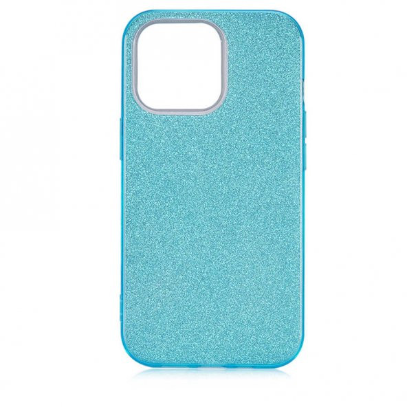 iPhone 13 Pro Max Kılıf Simli Renkli Silikon - Resim 3