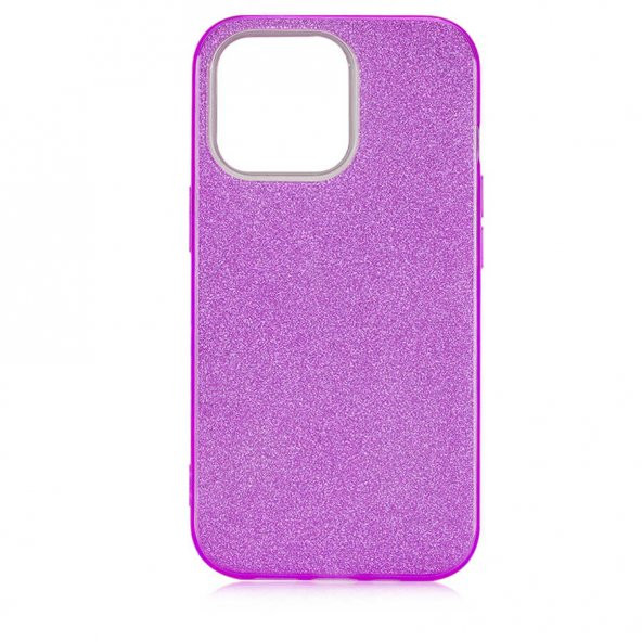 iPhone 13 Pro Kılıf Simli Renkli Silikon - Resim 8