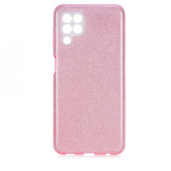 Galaxy M32 Kılıf Simli Renkli Silikon - Resim 5