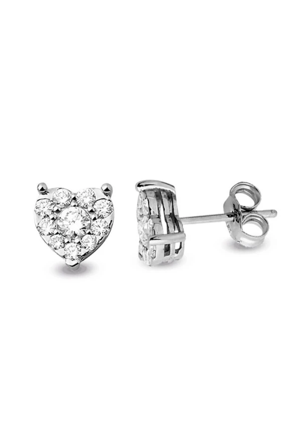 0.82 Ct. Modern Tasarım Coronet Tektaş Küpe ürün görseli 1