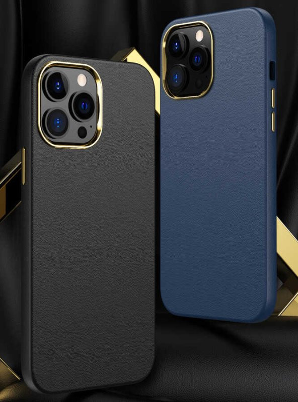 Apple iPhone 12 Pro Max Kılıf Natura Deri Lüx Soft - Resim 3