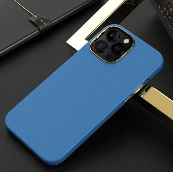 Apple iPhone 12 Pro Max Kılıf Natura Deri Lüx Soft - Resim 8