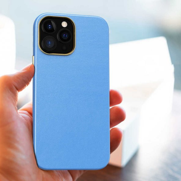 Apple iPhone 12 Pro Max Kılıf Natura Deri Lüx Soft - Resim 10