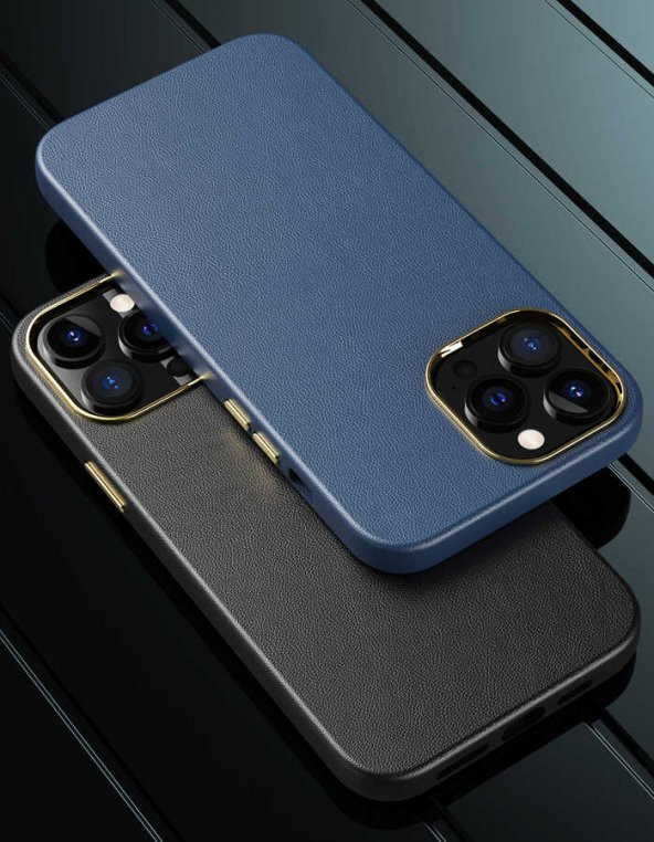 Apple iPhone 12 Pro Max Kılıf Natura Deri Lüx Soft - Resim 12