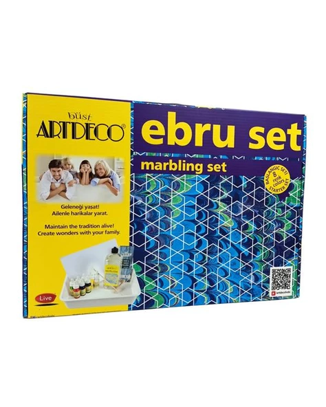 Artdeco Ebru Başlangıç Seti 8 Renk ürün görseli 1