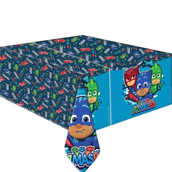 PJ MASKİLİLER TREND MASA ÖRTÜSÜ 120CM X 180CM (PLASTİK) ürün görseli 1