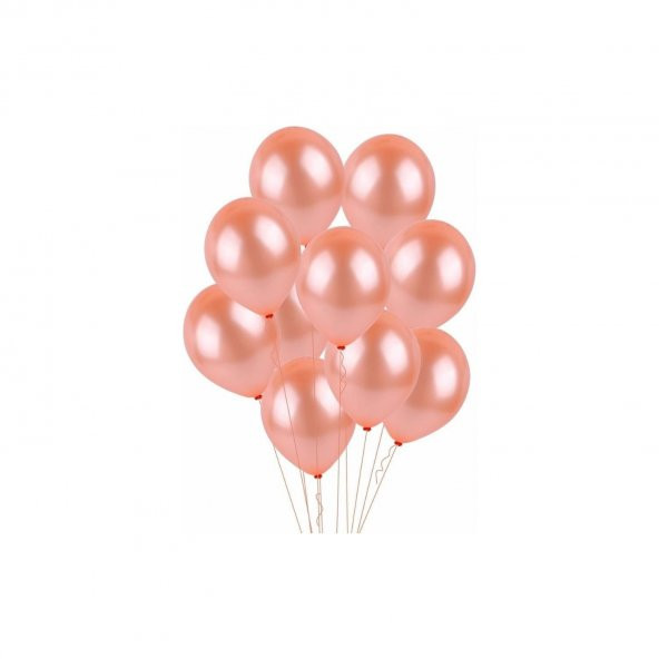 LATEKS BALON METALİK ROSE GOLD 12Lİ ürün görseli 1