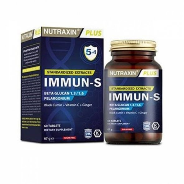 Nutraxin İmmun-S 60 Tablet - Resim 2