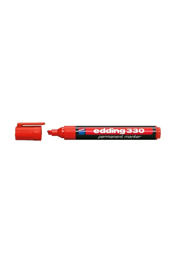 Edding Markör Permanent Kesik Uçlu 1-5 MM Kırmızı (10 Lu Paket) ürün görseli 1
