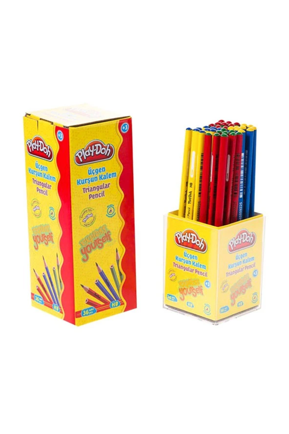 Play-Doh Kurşun Kalem Üçgen Kurşun Kalem (36 Lı Paket) ürün görseli 1
