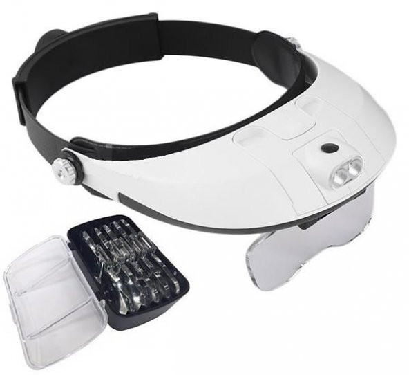 Texta MG81001-G Led Işıklı Gözlük Kafa Büyüteci ürün görseli 1