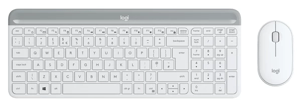 LOGİTECH MK470 KABLOSUZ KLAVYE  MOUSE SETİ BEYAZ 920-009436 ürün görseli 1