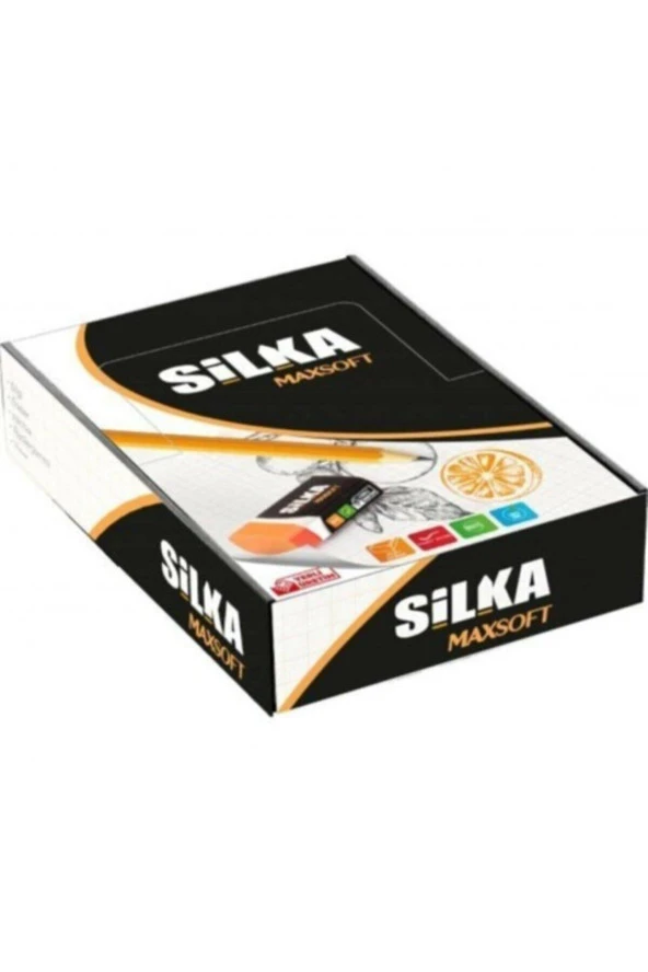 Silka Maxsoft Öğrenci Silgisi Turuncu (24 Lü Paket) ürün görseli 1